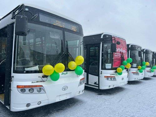 The bus fleet in Semey has been enhanced with the addition of new buses.